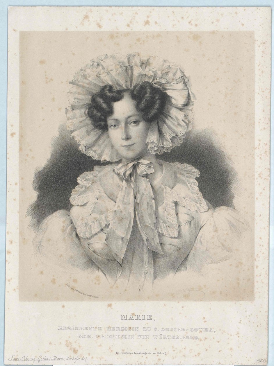 Hertogin van Württemberg Marie door Artist Unknown