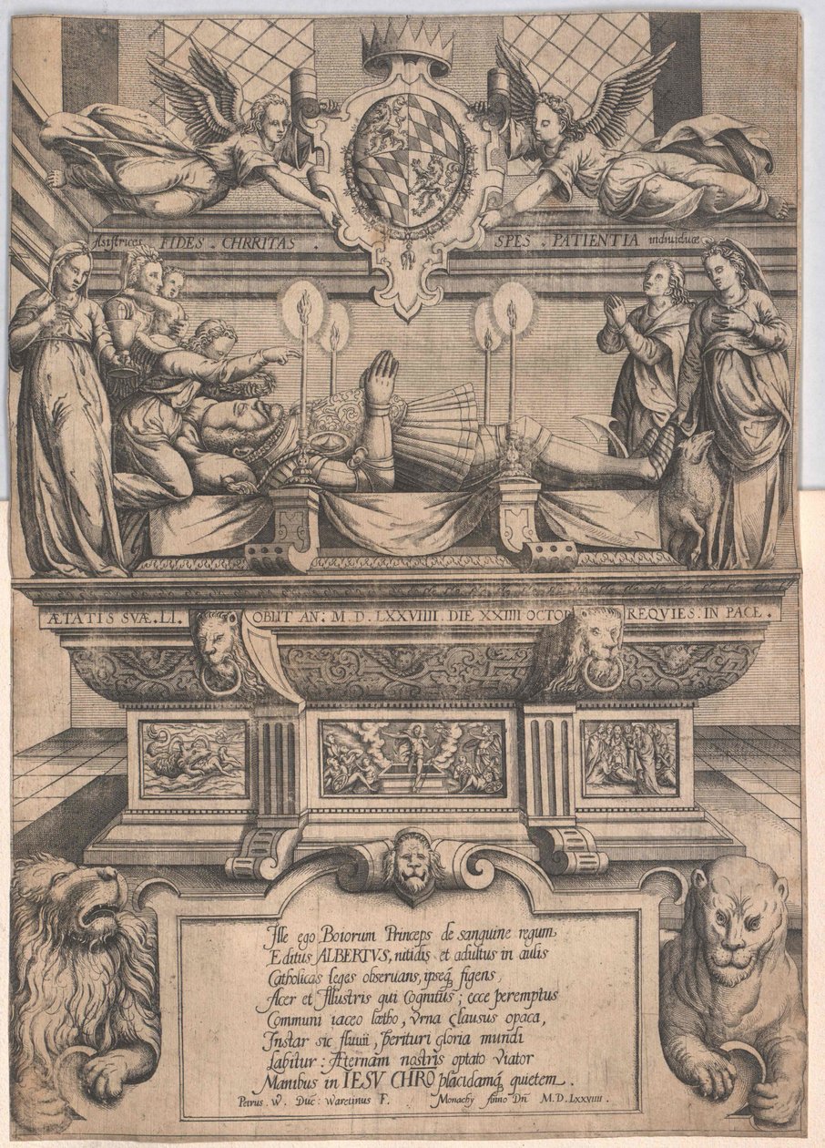 Hertog van Beieren Albrecht V. door Artist Unknown