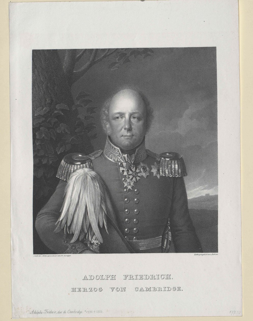 Hertog van Cambridge Adolf Friedrich door Artist Unknown