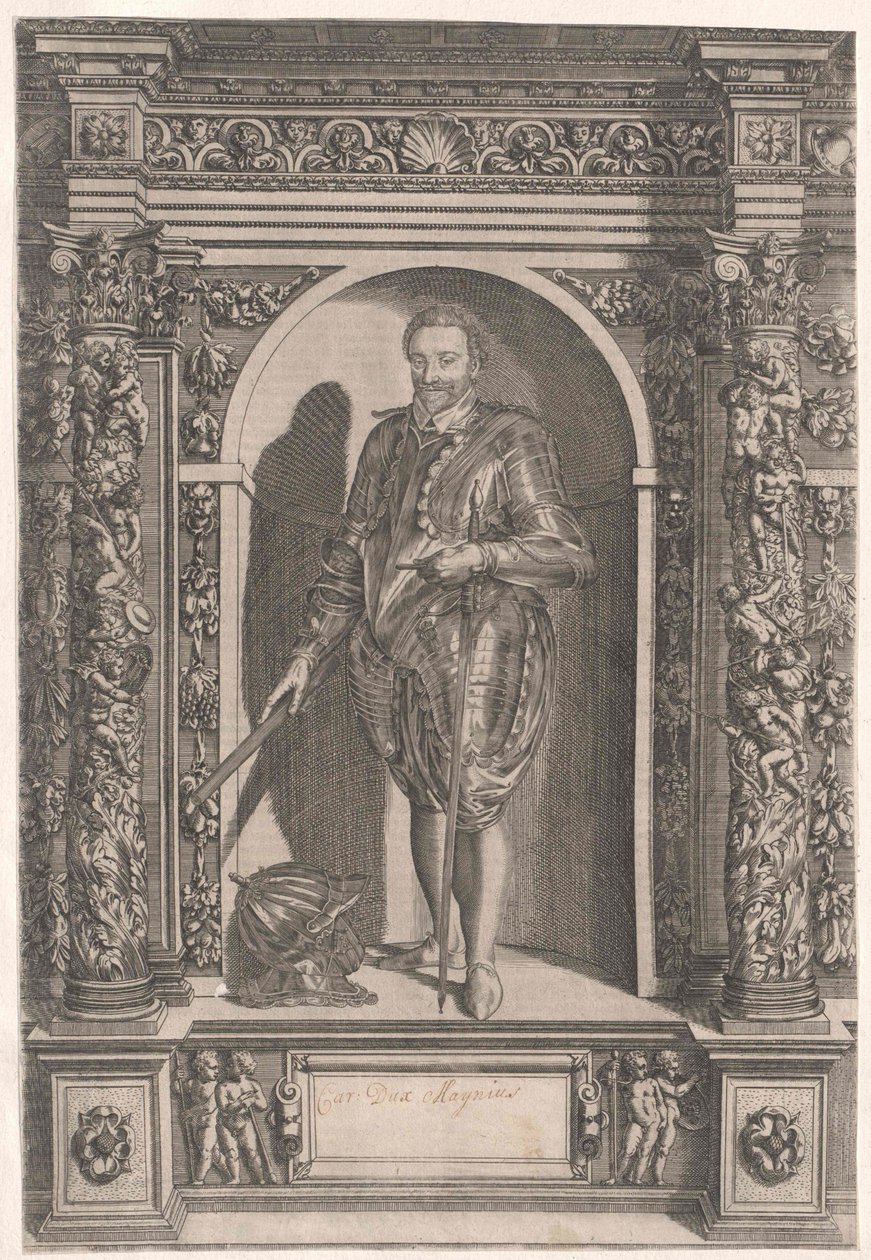 Hertog van Mayenne Karl van Lotharingen door Artist Unknown
