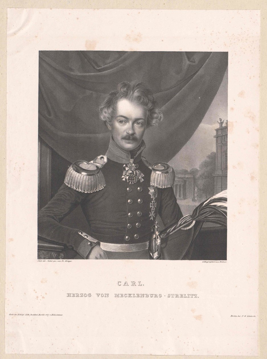Hertog van Mecklenburg-Strelitz Karl door Artist Unknown