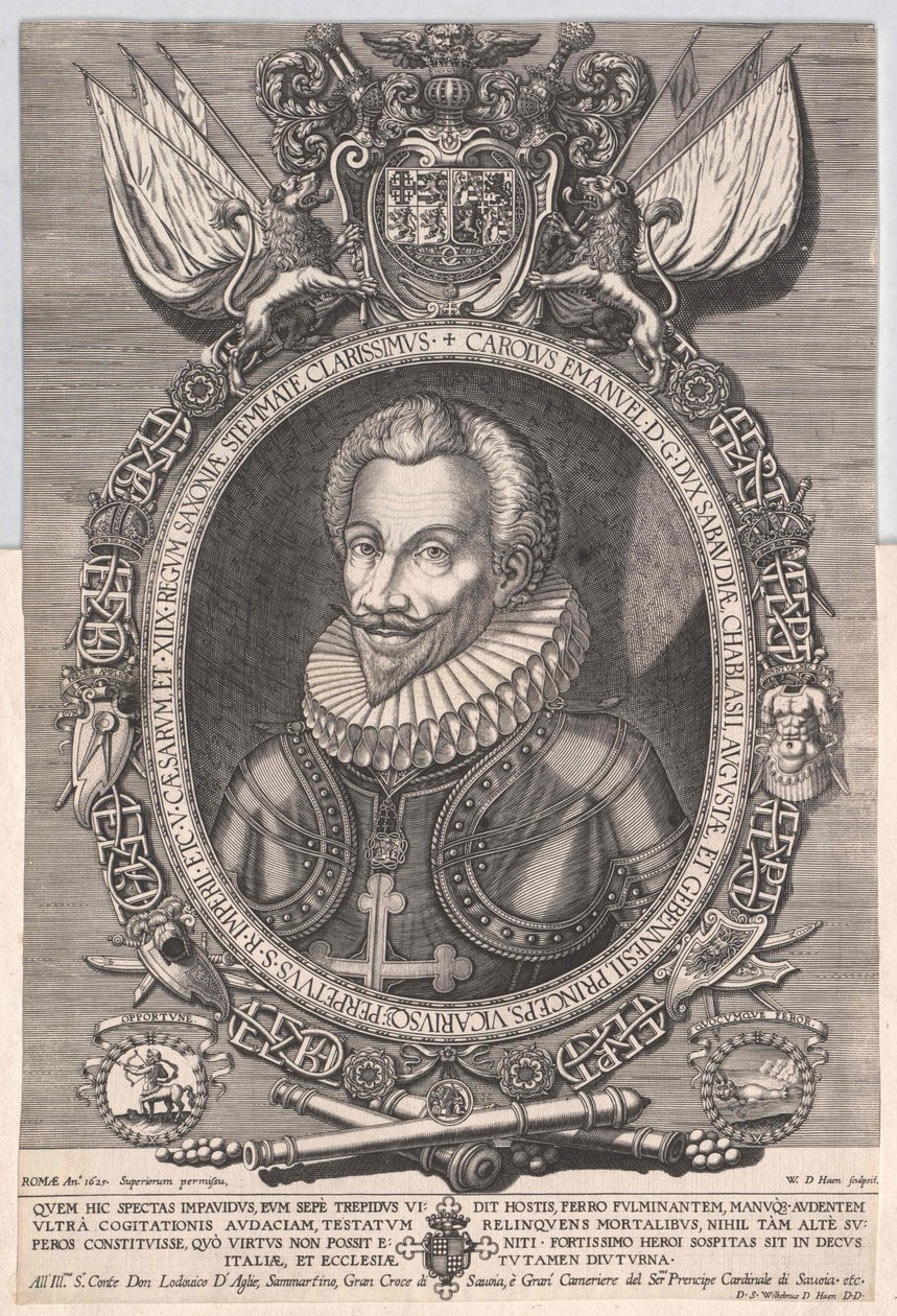 Hertog van Savoye Karel Emanuel I door Artist Unknown