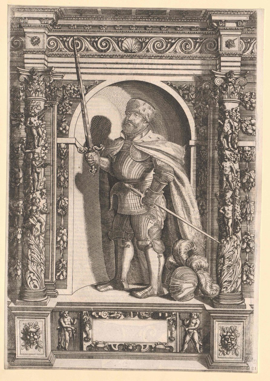 Keurvorst van Saksen Johann Frederik I door Artist Unknown