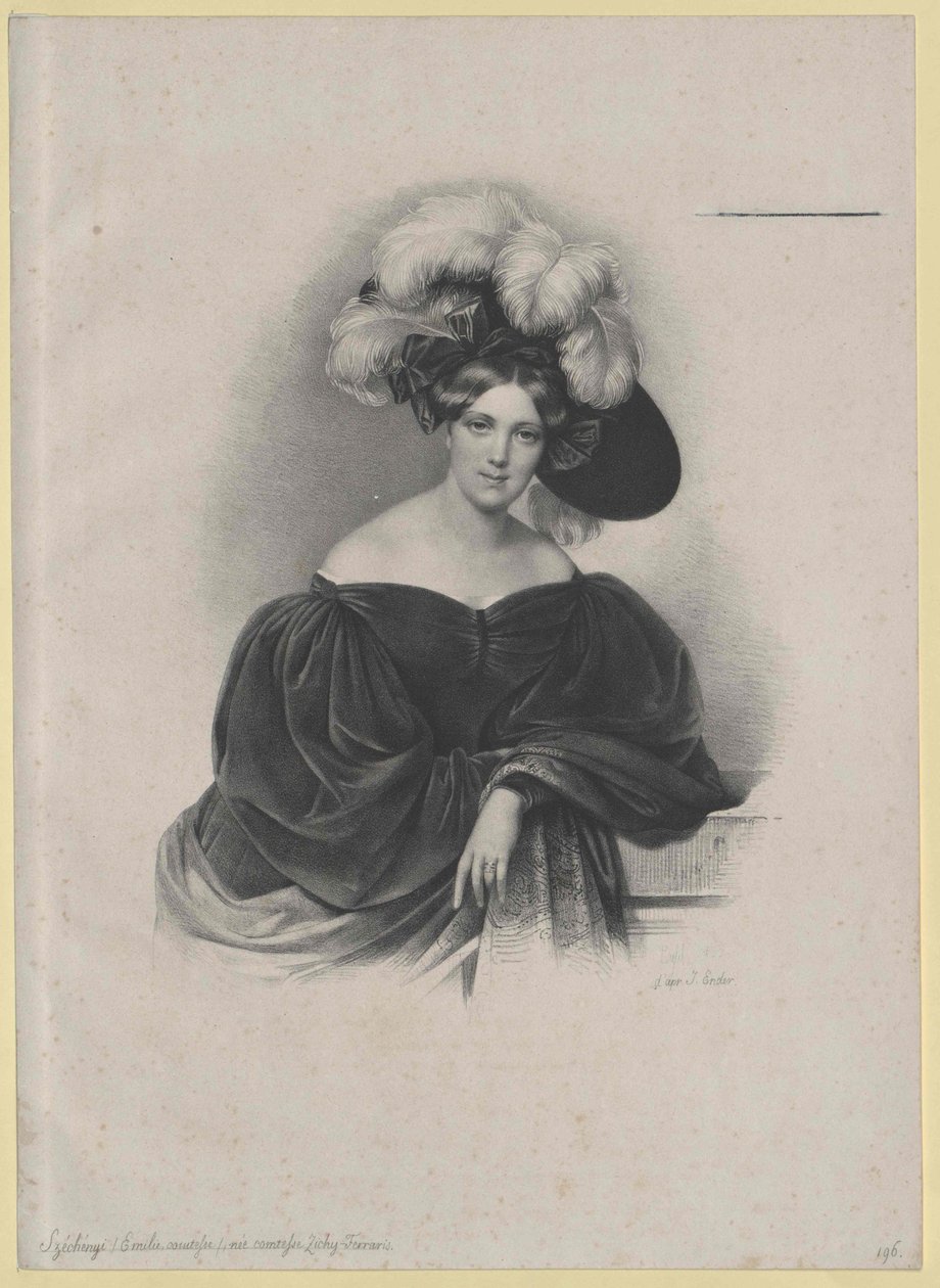 Emilie gravin Zichy-Ferraris door Artist Unknown