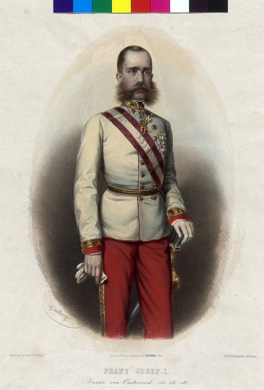 Keizer van Oostenrijk Frans Jozef I door Artist Unknown