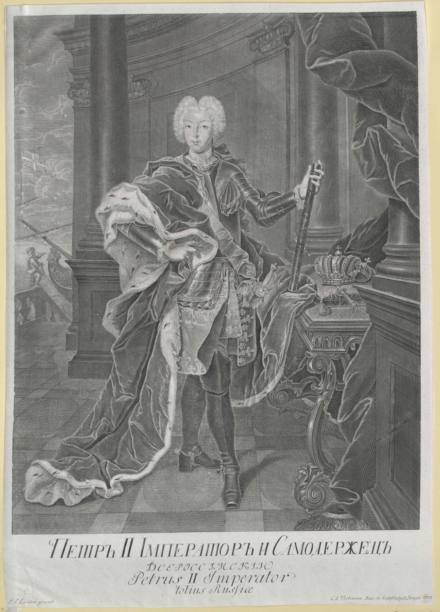 Keizer van Rusland Peter II door Artist Unknown