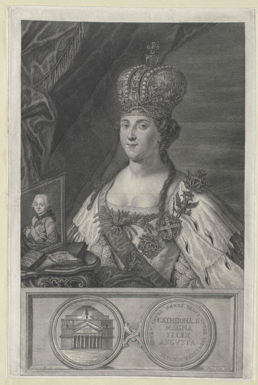 Keizerin van Rusland Catharina II door Artist Unknown