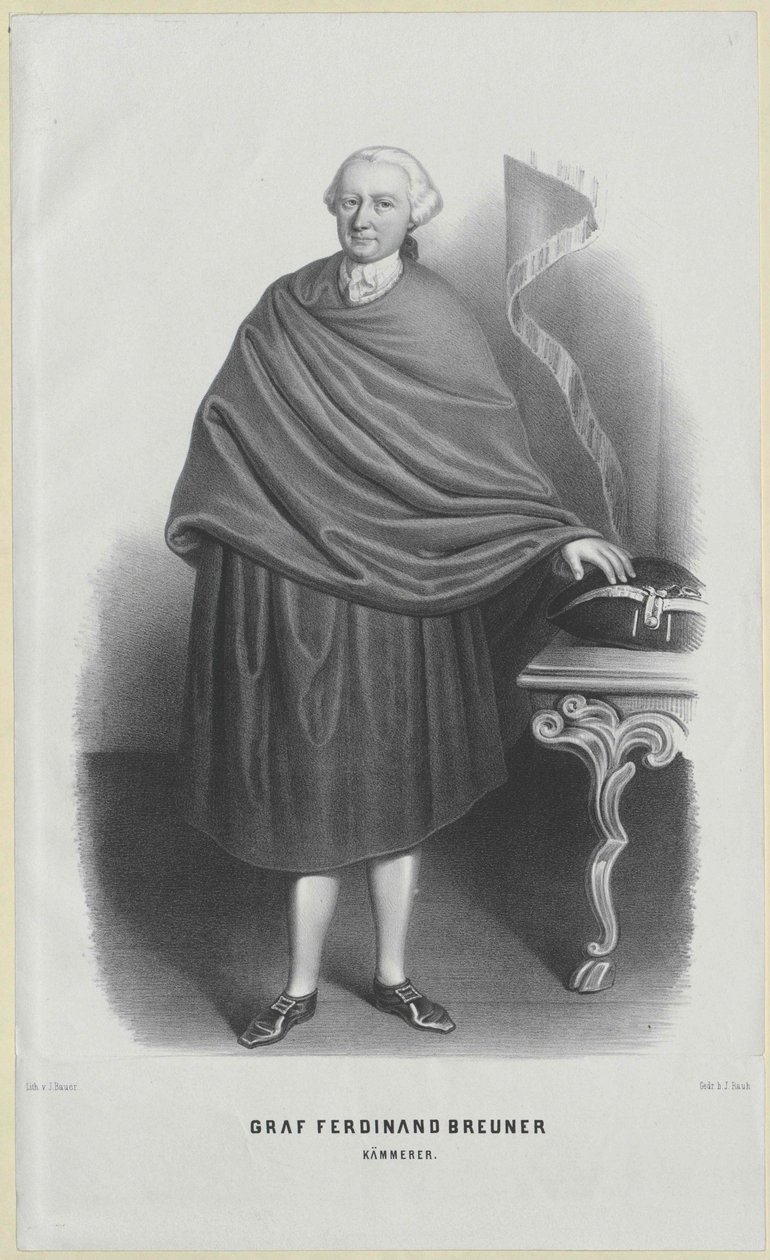 Ferdinand graaf Breunner door Artist Unknown