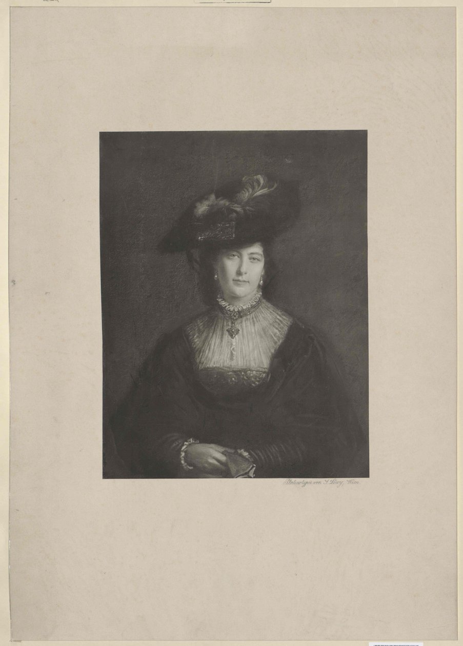 Francesca von Wertheimstein door Artist Unknown