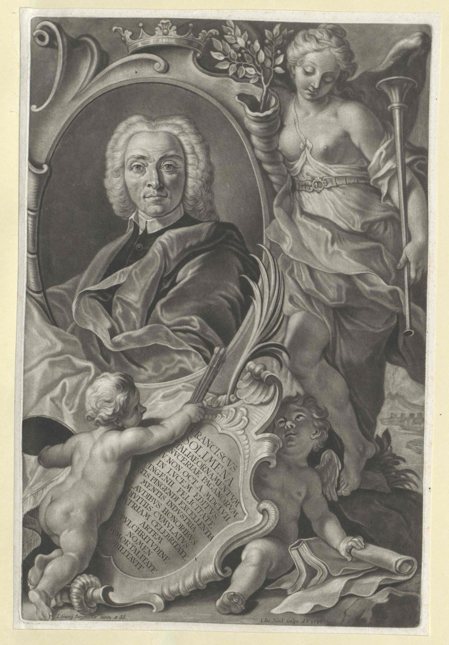 Francesco Solimena (druk) door Artist Unknown