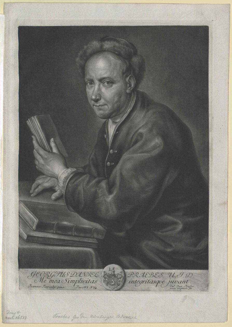 Georg Daniel Praebes door Artist Unknown