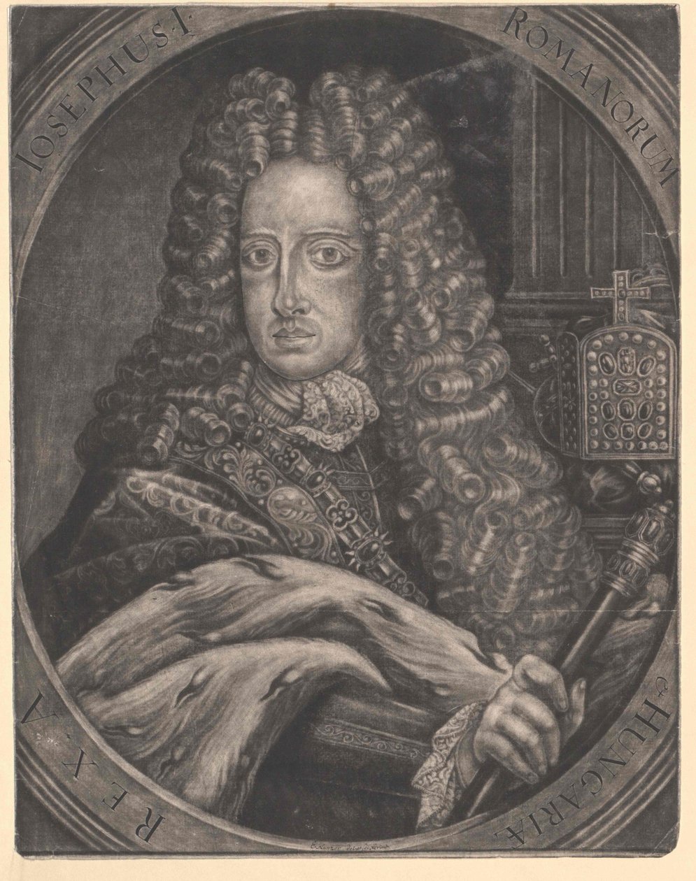 Heilige Roomse keizer Jozef I door Artist Unknown