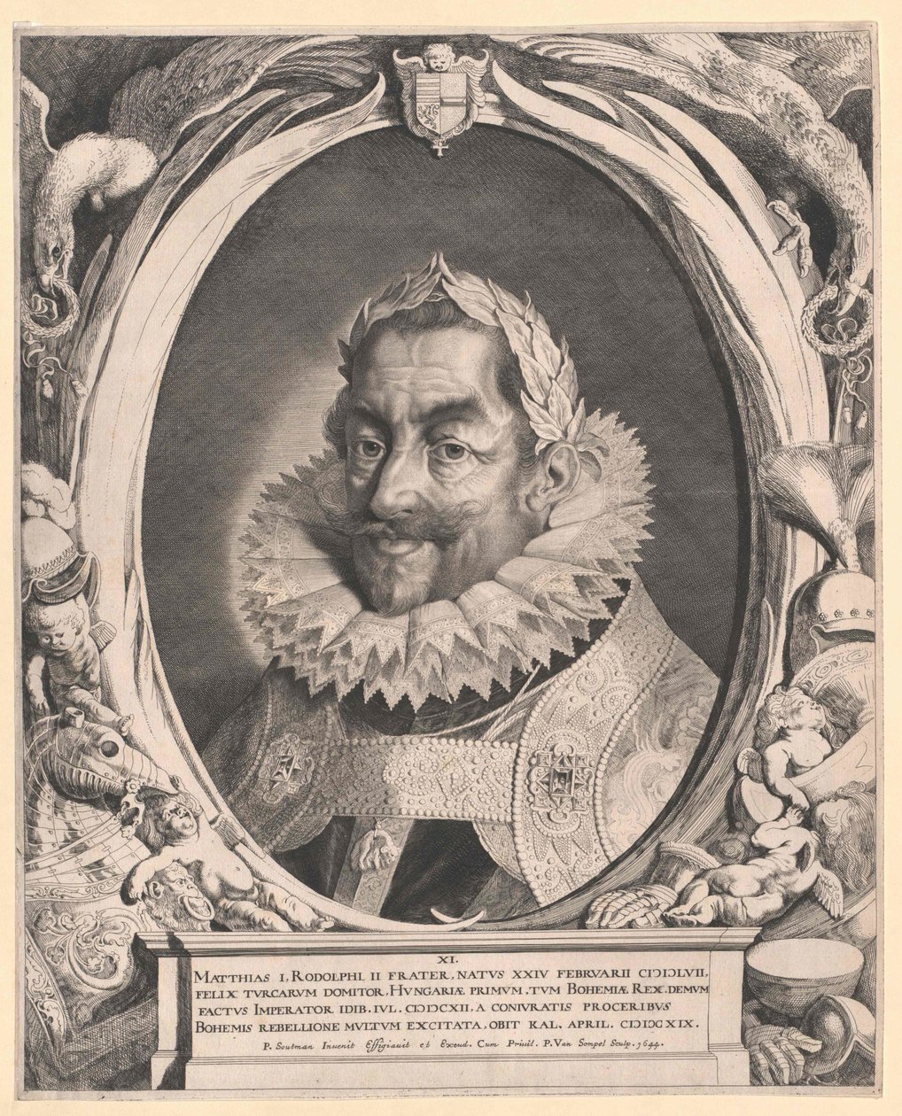 Heilige Roomse Keizer Matthias I door Artist Unknown