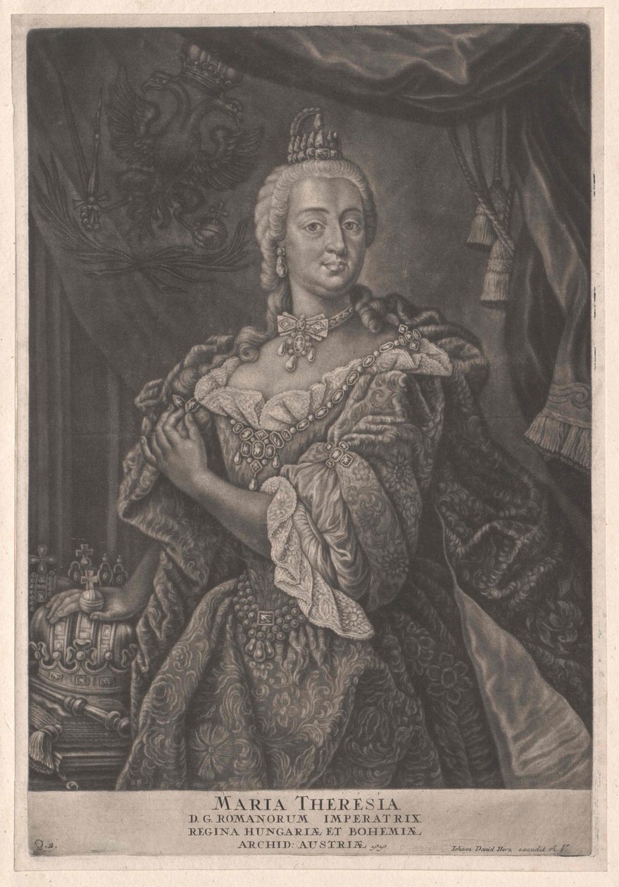 Heilige Romeinse keizerin Maria Theresia door Artist Unknown