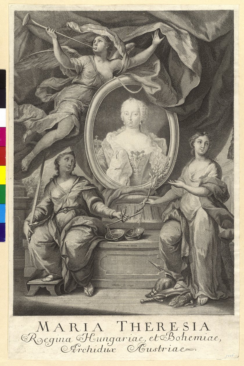 Heilige Romeinse keizerin Maria Theresia door Artist Unknown