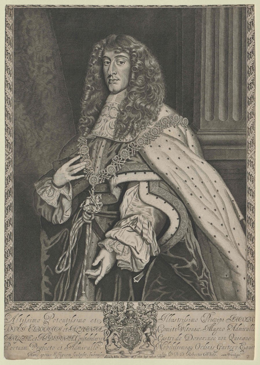 Jakob II koning van Engeland, door Artist Unknown