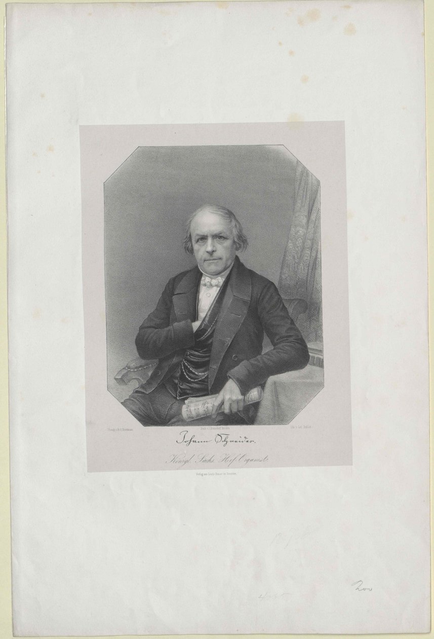 Johann Gottlob Schneider door Artist Unknown