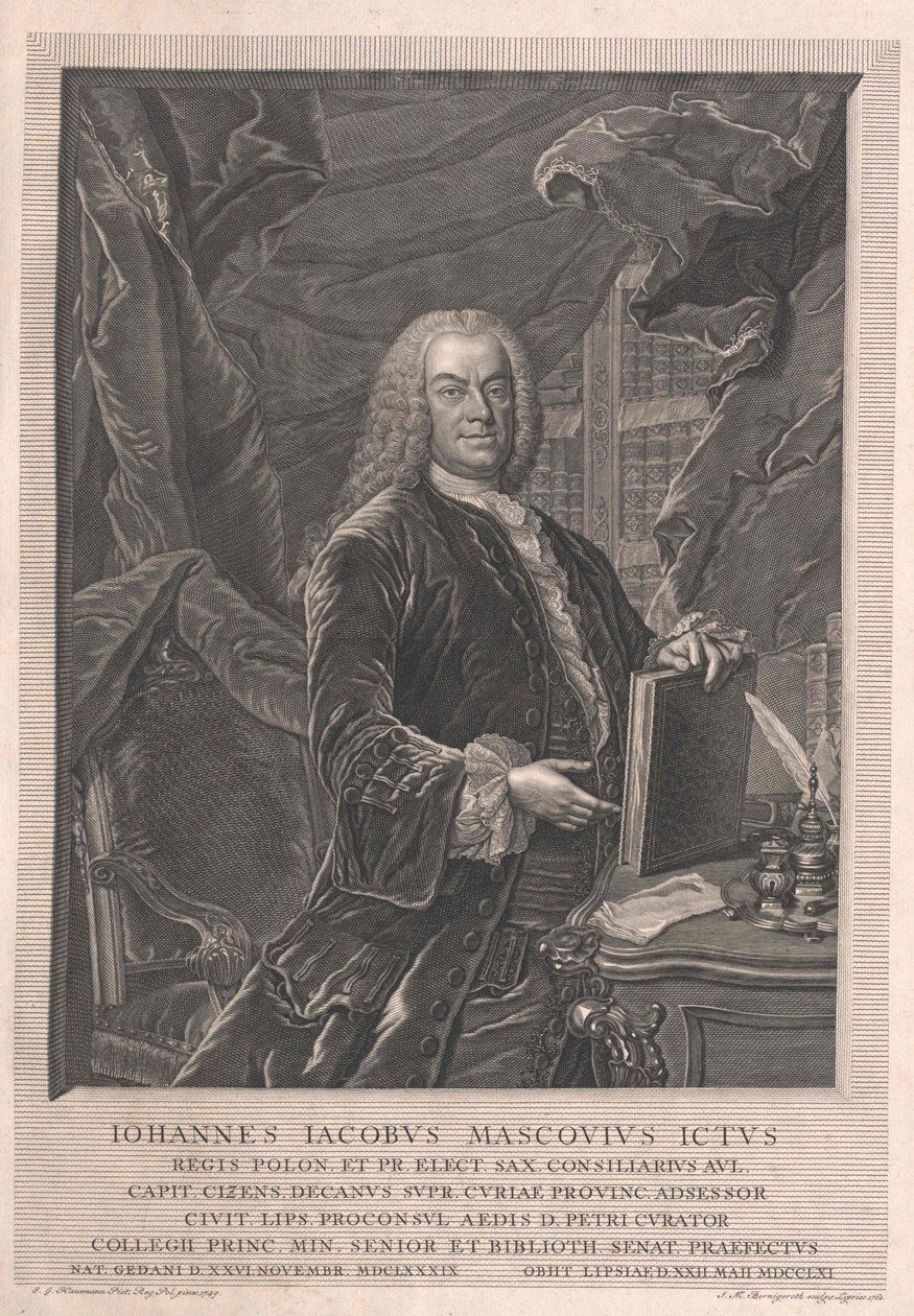 Johann Jakob Mascov door Artist Unknown