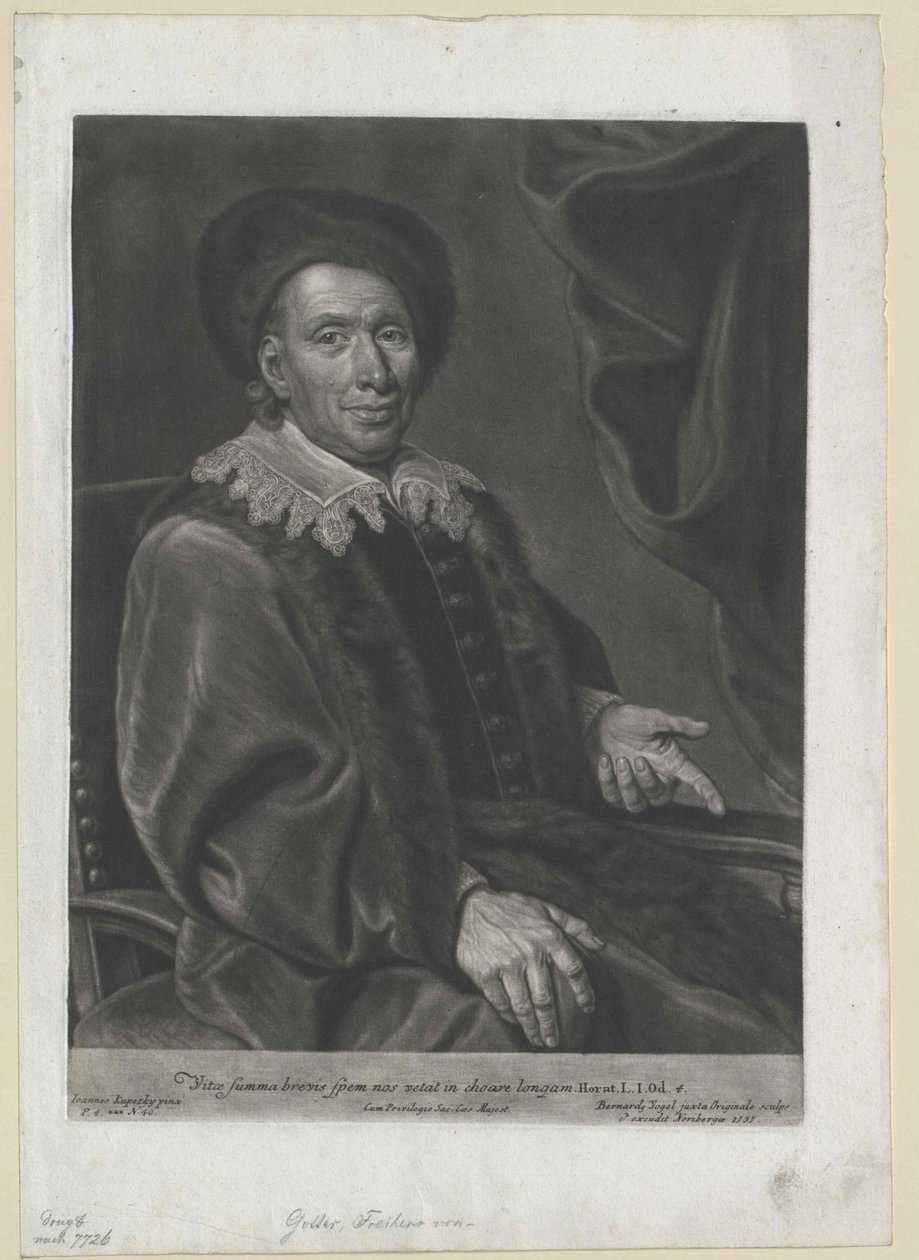 Johann Michael von Gotter door Artist Unknown