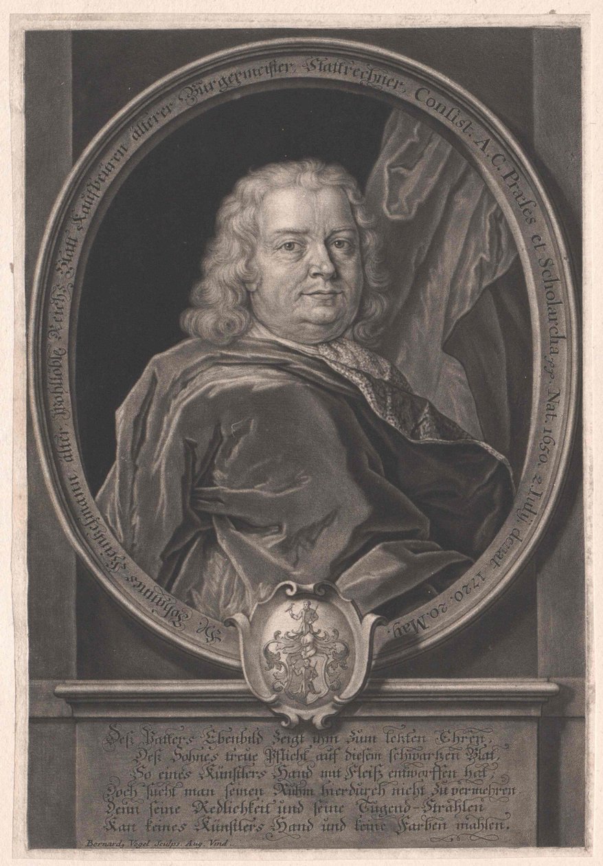 Johannes Heintzelmann (afdruk) door Artist Unknown