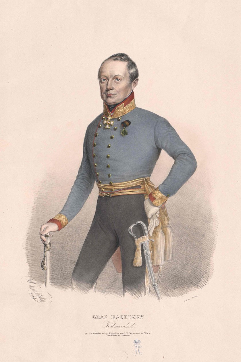 Joseph graaf Radetzky van Radetz door Artist Unknown