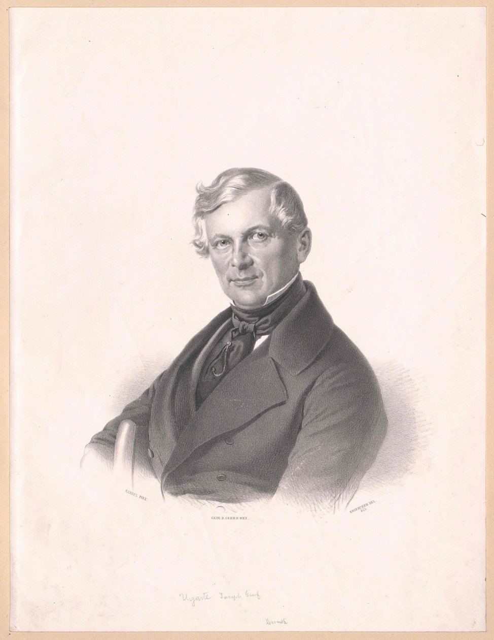 Joseph graaf Ugarte (afdruk) door Artist Unknown