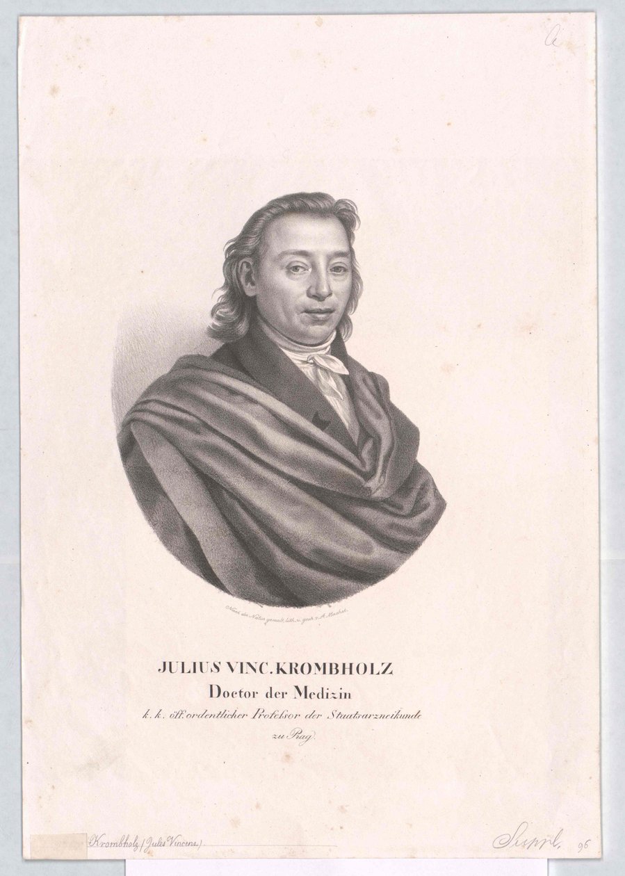 Julius Vincent kostbare von Krombholz door Artist Unknown