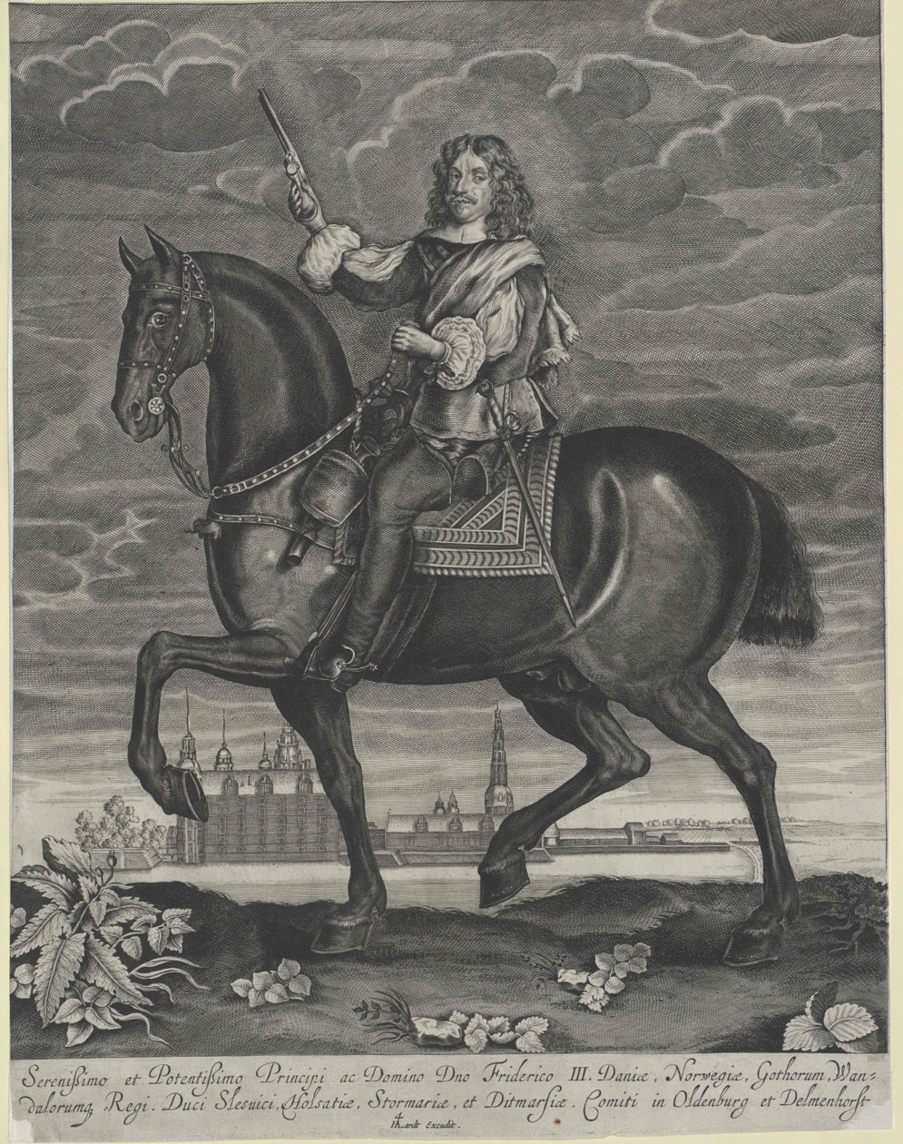 Koning van Denemarken Frederik III door Artist Unknown