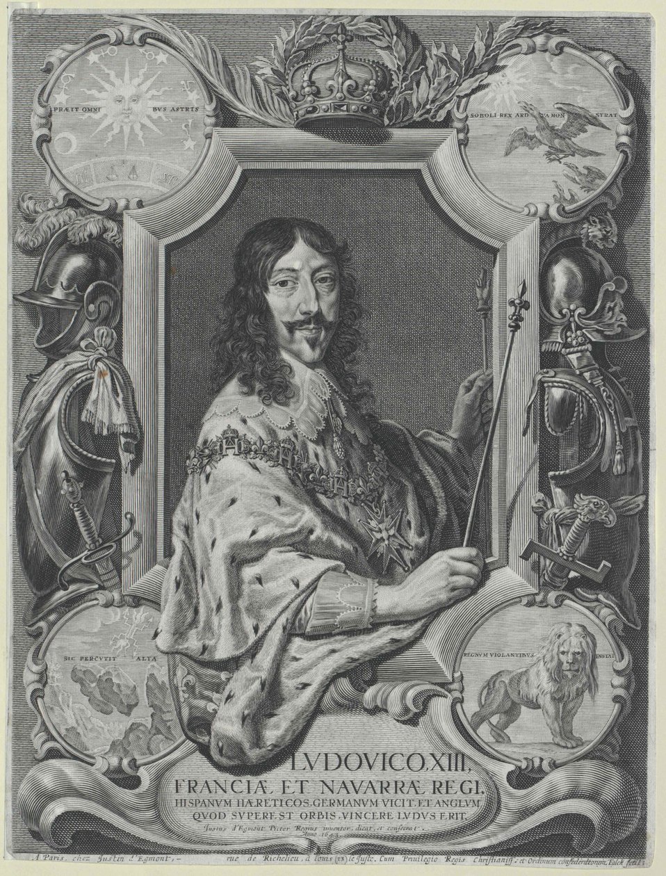 Koning van Frankrijk Lodewijk XIII door Artist Unknown