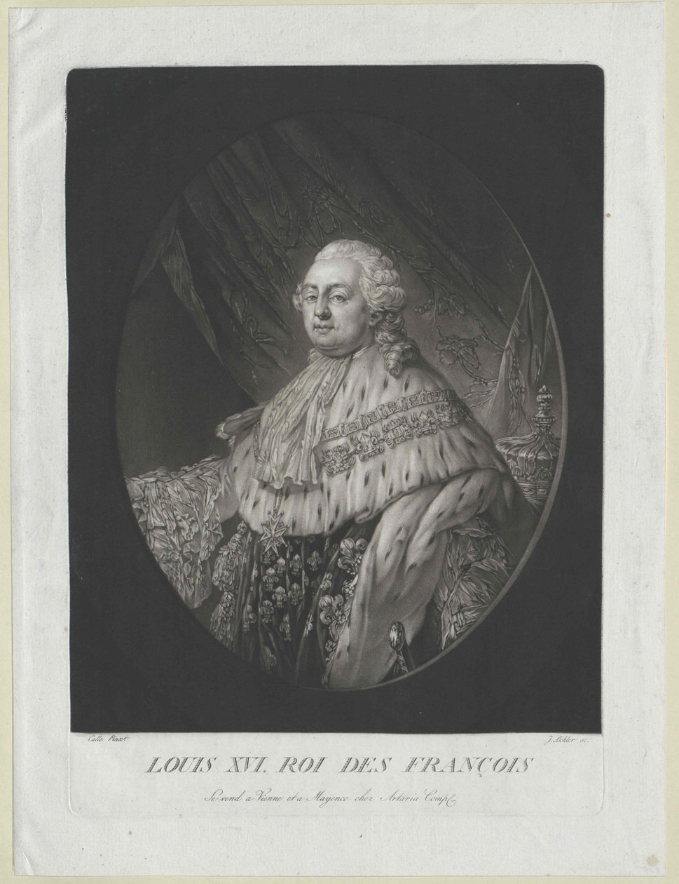 Koning van Frankrijk Lodewijk XVI door Artist Unknown