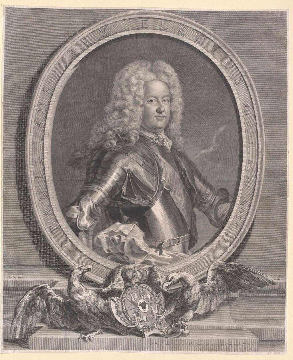 Koning van Polen Stanislaus I door Artist Unknown