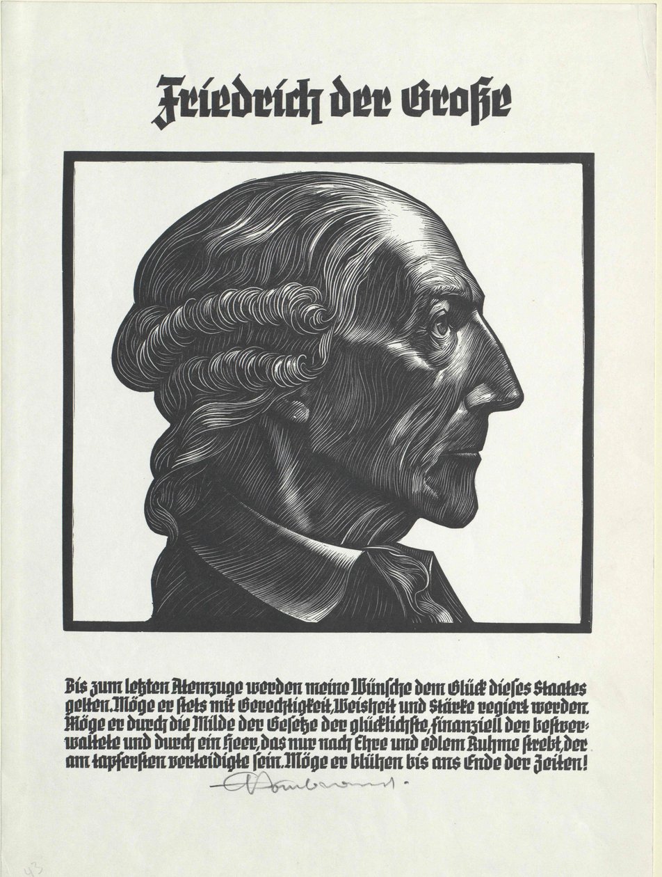 Koning van Pruisen Frederik II door Artist Unknown