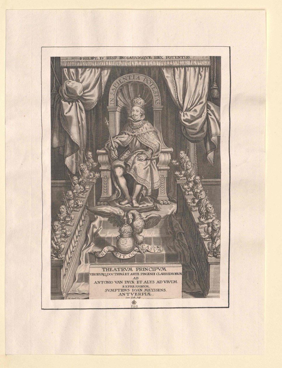 Koning van Spanje Philipp IV door Artist Unknown