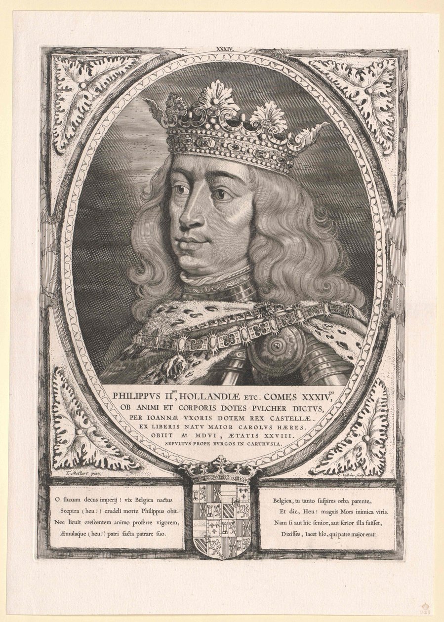 Koning van Spanje Philipp I door Artist Unknown