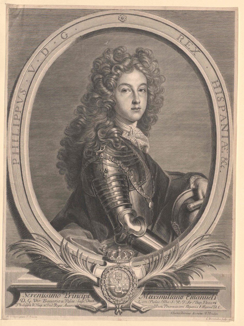 Koning van Spanje Philipp V. door Artist Unknown