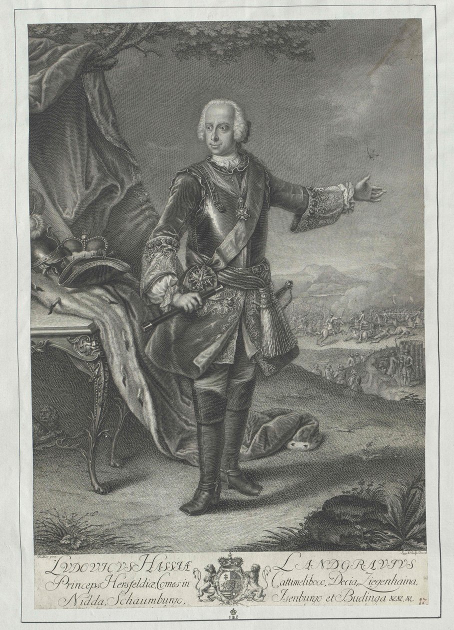 Landgraaf van Hessen Lodewijk VIII door Artist Unknown