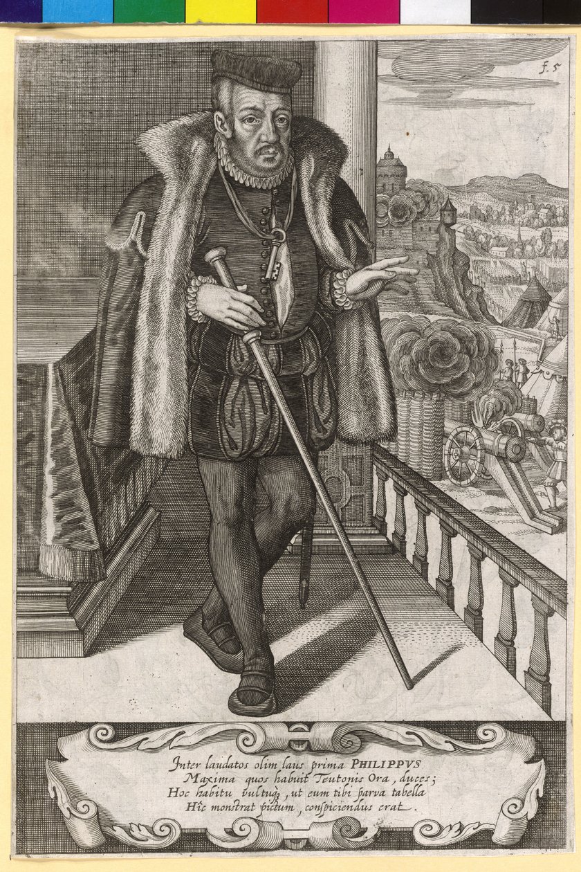 Landgraaf van Hessen Philipp I de edele door Artist Unknown