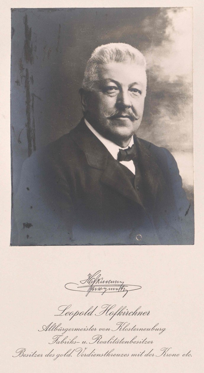 Leopold Hofkirchner (afdruk) door Artist Unknown