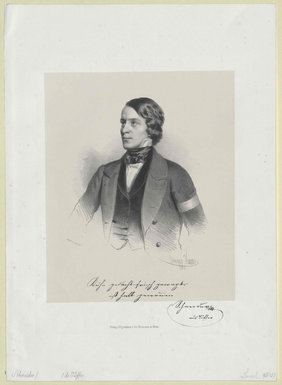 Leefde rond 1848 Schneider door Artist Unknown