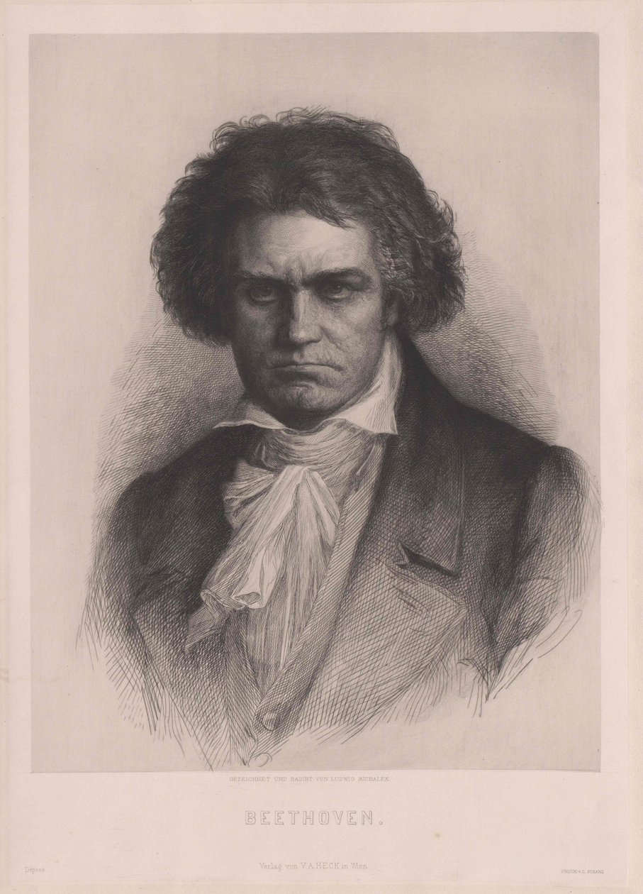 Ludwig van Beethoven door Artist Unknown