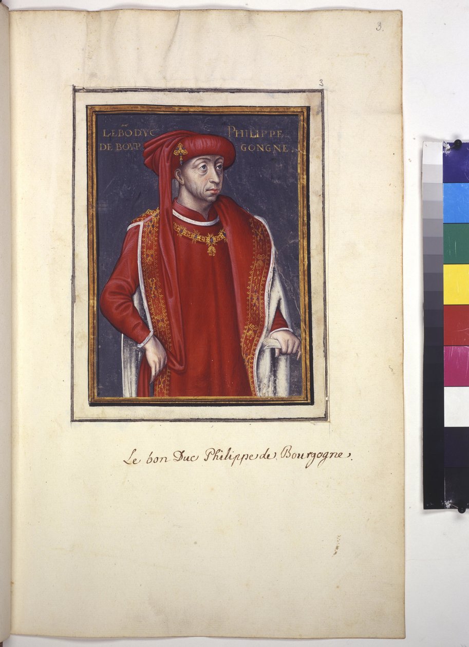 Miniatuur, :, Filips III . de goede door Artist Unknown