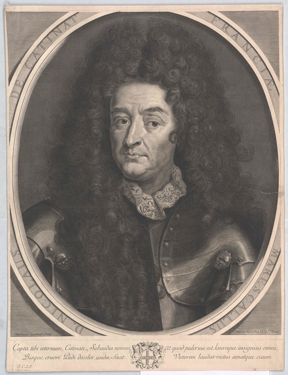 Nicolas de Catinat (prent) door Artist Unknown