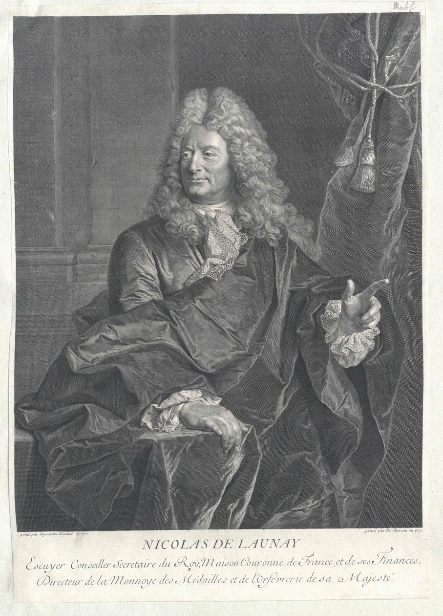 Nicolas de Launay door Artist Unknown