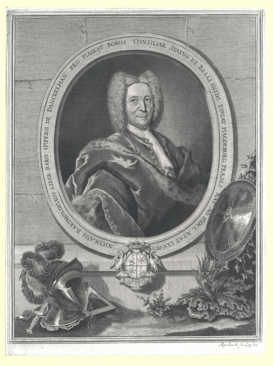 Nikolaus Bartholomeus Baron von Danckelmann (druk) door Artist Unknown