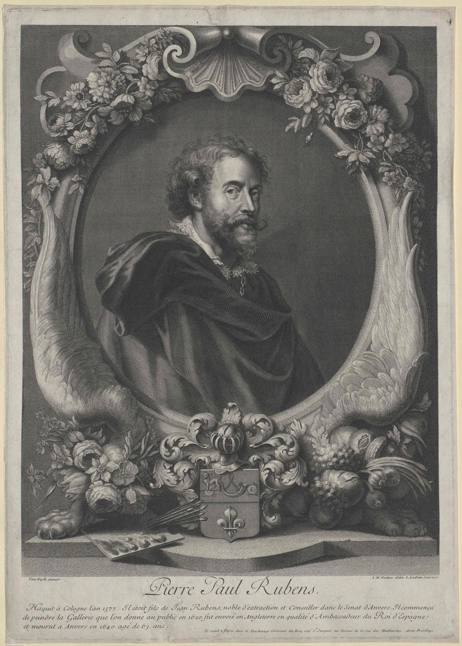 Peter Paul Rubens door Artist Unknown