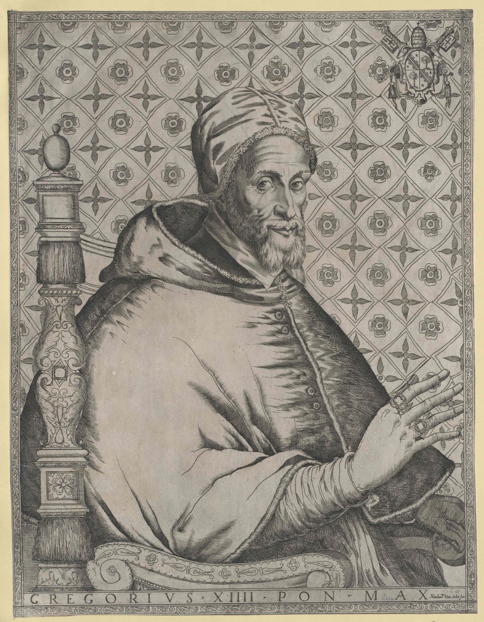 Paus Gregorius XIV door Artist Unknown