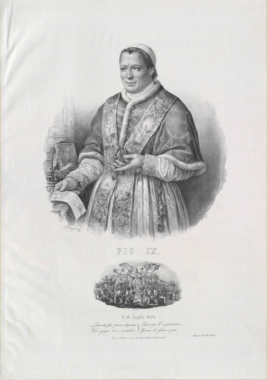 Paus Pius IX door Artist Unknown