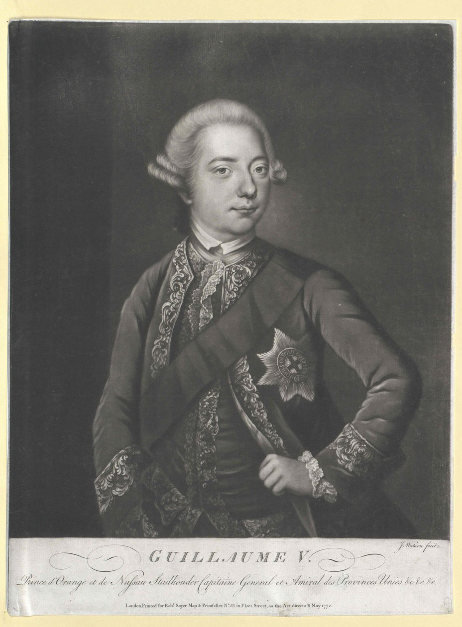 Prins van Oranje-Nassau Wilhelm V. door Artist Unknown