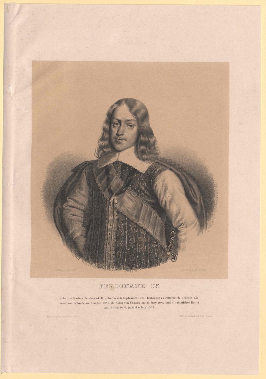 Romeinse koning Ferdinand IV door Artist Unknown