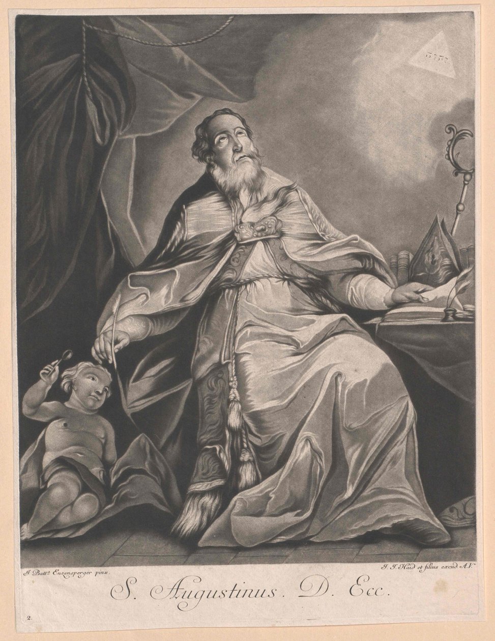 Sint Augustinus van Hippo door Artist Unknown